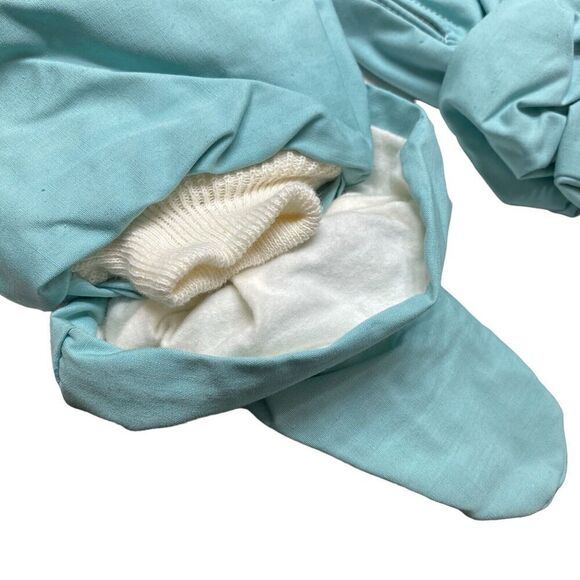 Vintage Weather Winky Snow Suit Toddler 18 Months Green Baby Coat New Old Stock - Picture 5 of 7